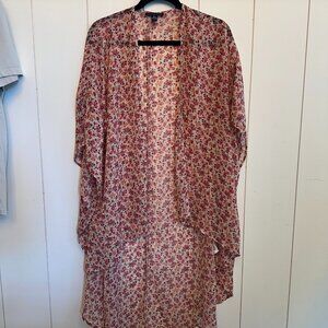 American Eagle Floral Kimono SZ XS-S